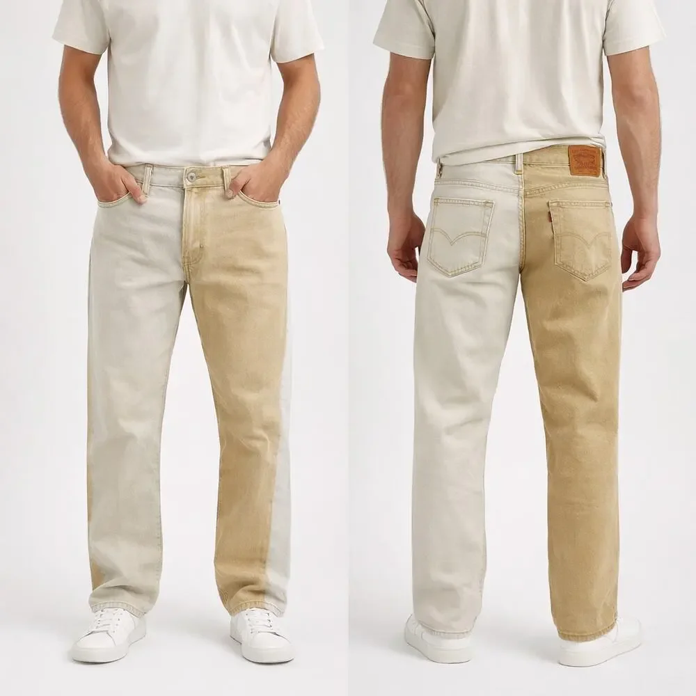 Levi’s 501 Two Tone Jeans W36 L32 Color Block Straight Leg Denim